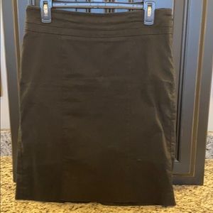 Black skirt. Mid length